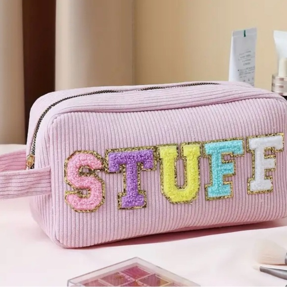 Handbags - Pink Corduroy Stuff Bag